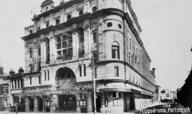 A rarely seen view of the Hippodrome Theatre, Commercial Road, Portsmouth.  (Barry Cox collection)