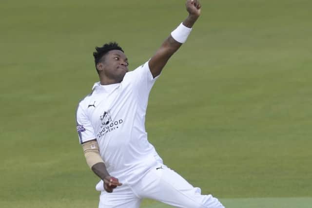 Fidel Edwards. Picture: Neil Marshall
