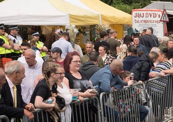 Crowds at the Wickham Horse Fair today.  Picture: Keith Woodland