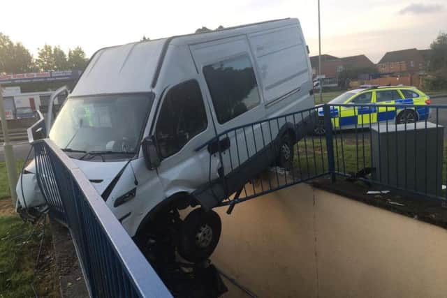 Van crash in Petersfield Road, Havant