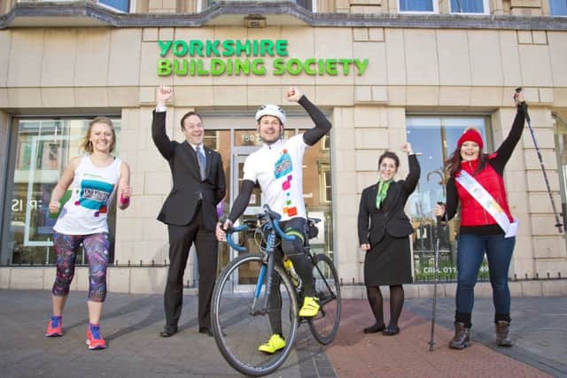 Portsmouth staff of the Yorkshire Building Society fundraising for charity     Picture: Richard Walker
