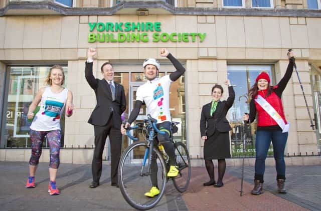 Portsmouth staff of the Yorkshire Building Society fundraising for charity     Picture: Richard Walker
