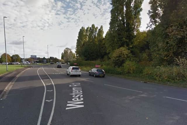 The turtle was found on the Hilsea roundabout. Picture: Google Maps