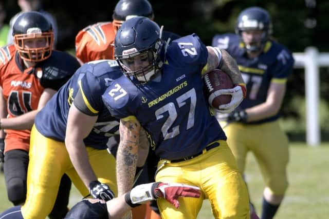 Will Purkiss was outstanding for the Dreadnoughts. Picture: Neil Marshall (170305-10)