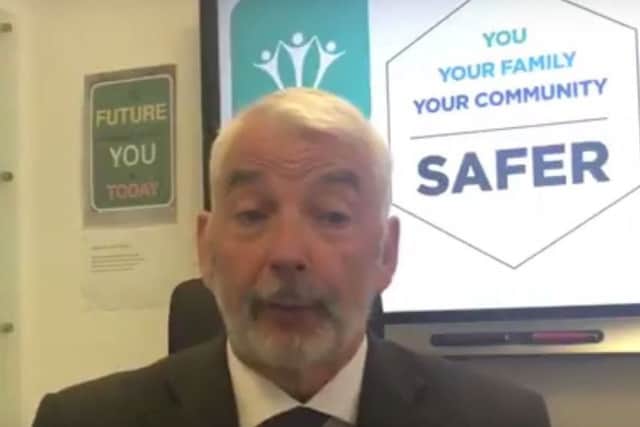 Michael Lane speaks about last night's Manchester bomb attack. Picture: Hampshire Constabulary