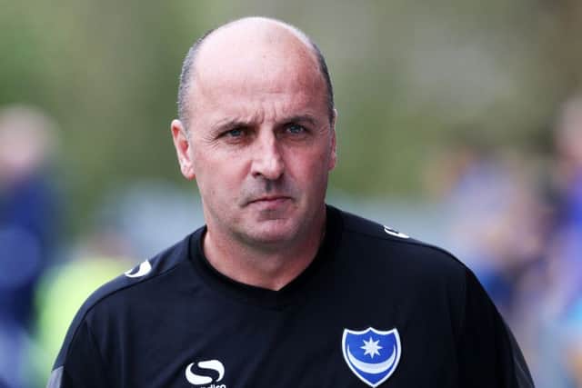 Pompey boss Paul Cook. Picture: Joe Pepler