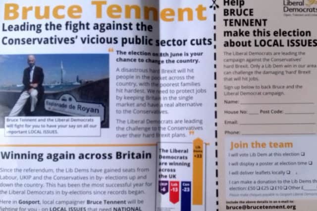 The leaflet at the centre of the row