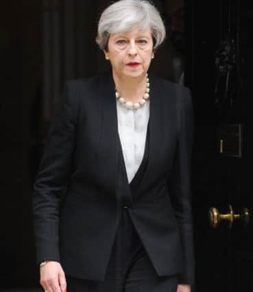 Prime Minister Theresa May leaves Downing Street, London, following her addresses to the media. Picture: Lauren Hurley/PA Wire