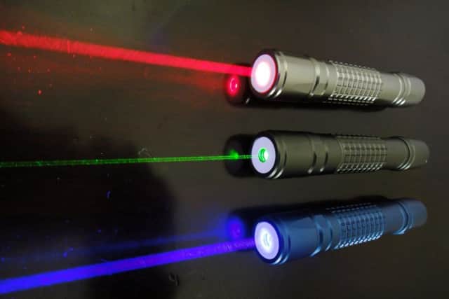 Stock image of laser pens