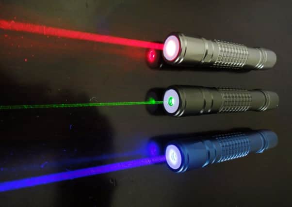 Stock image of laser pens