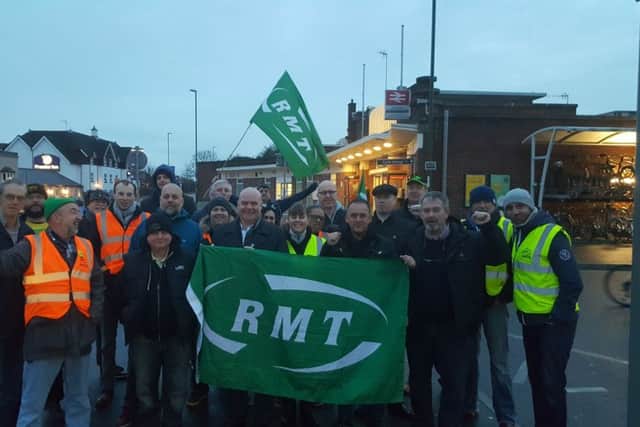Members of the RMT union have been carrying out strikes for more than a year. Picture: RMT