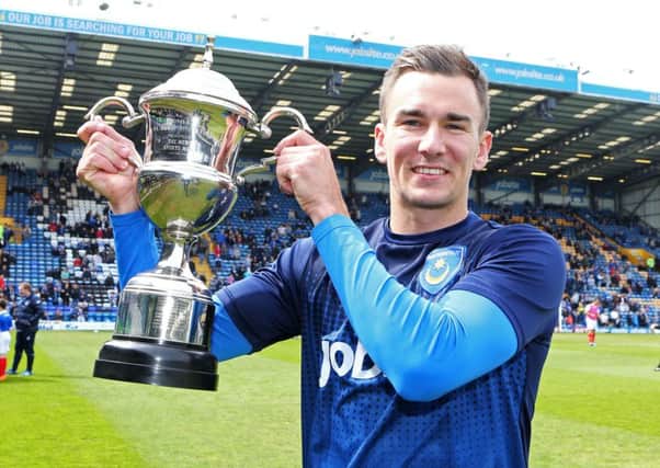 Jed Wallace with the trophy. Picture: Joe Pepler