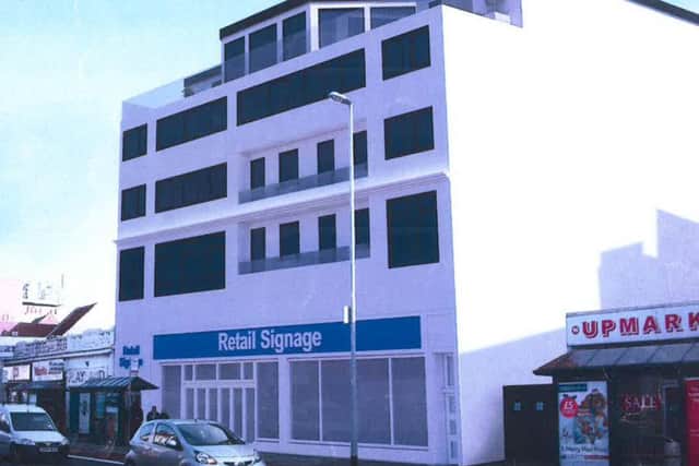 A computer-generated image of the new multi-purpose health building