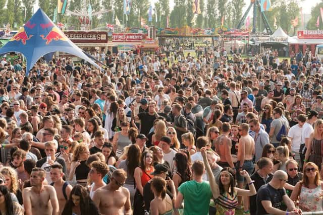 Crowds of revellers at last year's festival