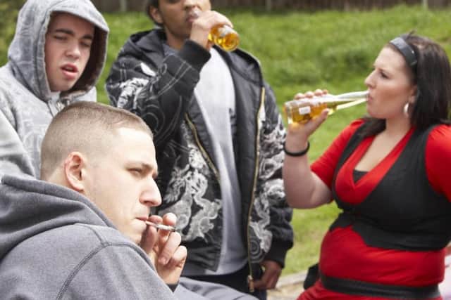Fun for some, anti social behaviour for others (picture posed by models)