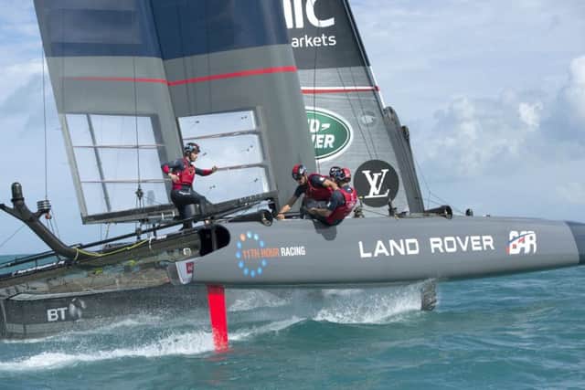 The crews practising in Bermuda. Picture: Lloyd Images