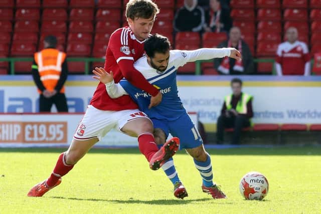 John Swift in action during a disappointing stay with Swindon