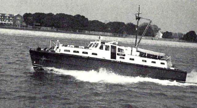 Fast Launch Isinglass bound for Wales in the early 1970s.
