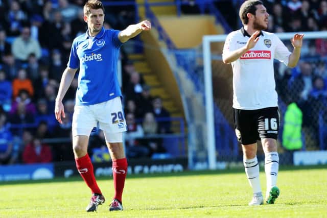 Danny Hollands during his time at Pompey. Picture: Joe Pepler