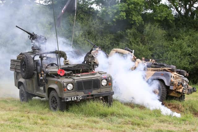 A battle display at the Overlord show Pictures: Habibur Rahman