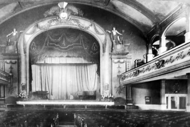 This is what the stage looked like in what was called the Pavilion on South Parade Pier, Southsea.