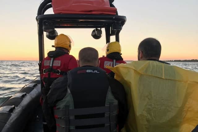 The two jet skiers rescued by GAFIRS. Picture: GAFIRS
