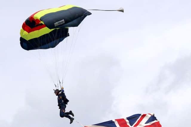 The Royal Electrical & Mechanical Engineers Parachute Display Team will leap from their aircraft at 5,500ft above the Beaulieu showground as part of the 999 Show