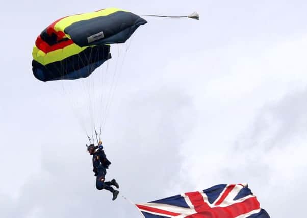 The Royal Electrical & Mechanical Engineers Parachute Display Team will leap from their aircraft at 5,500ft above the Beaulieu showground as part of the 999 Show