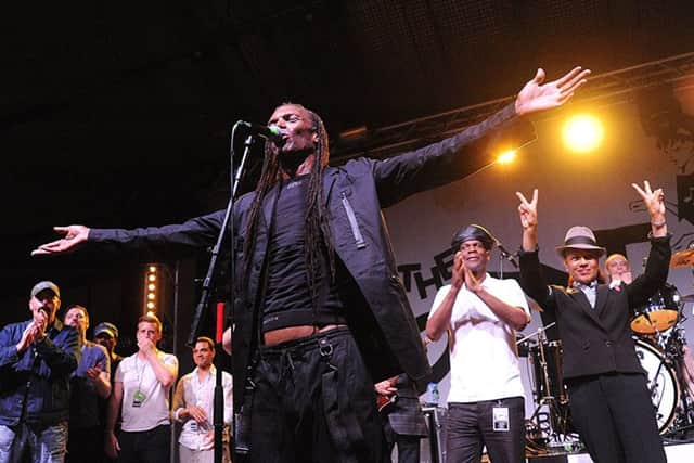 The Beat and The Selecter join together onstage at The Pyramids, Southsea, during the #oneminuteformanchester on Friday, May 26, 2017. Picture by Paul Windsor