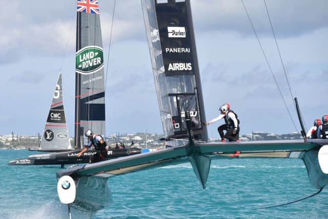 Land Rover BAR. Photo credit: Ricardo Pinto/ America's Cup