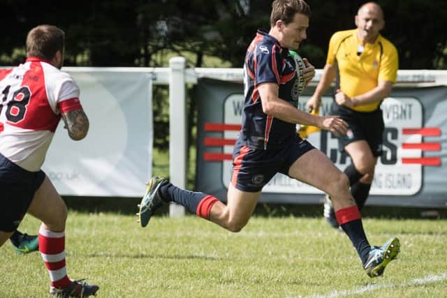 Freddie Gleadowe had a hand in Hampshire's try. Picture: Keith Woodland