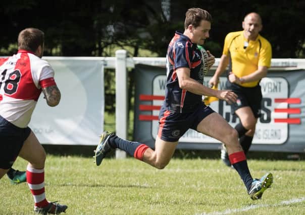 Freddie Gleadowe had a hand in Hampshire's try. Picture: Keith Woodland