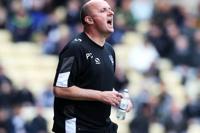 Pompey manager Paul Cook