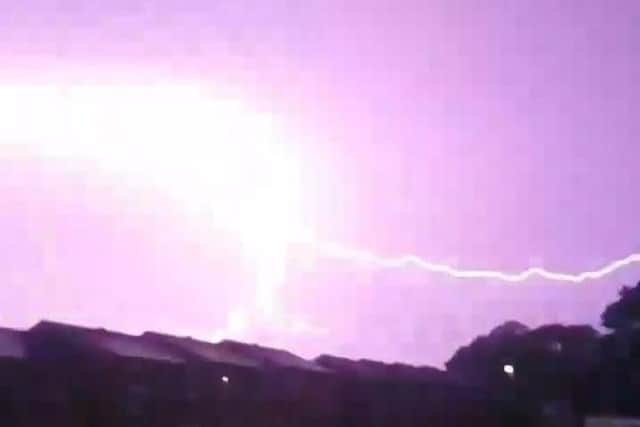 The lightning strike