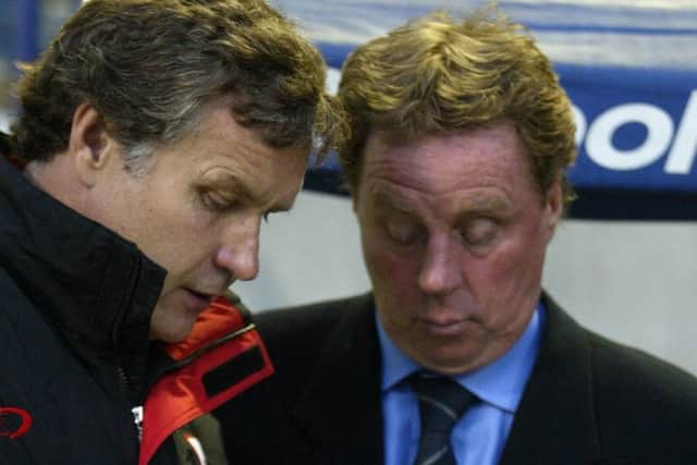 Harry Redknapp, right, and Kevin Bond at Southampton following their Fratton Park departures