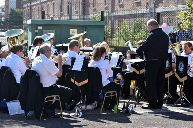 Members of Gosport Solent Band in action last year. Below, the upcoming show.