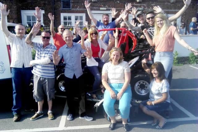 The new buggy which was donated to the Fright Night Club by the Fareham Pub after it was stolen last year.
Credit: Friday Night Club
