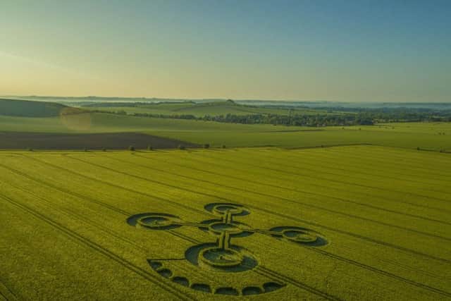 The fidget spinner crop circle