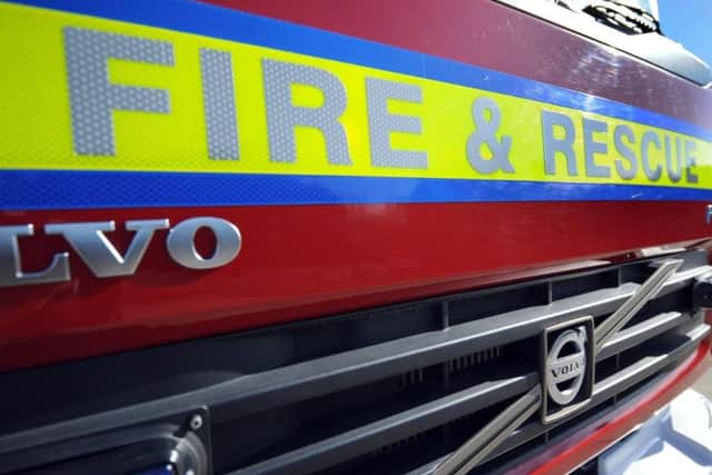 Fire services were called to the scene earlier today