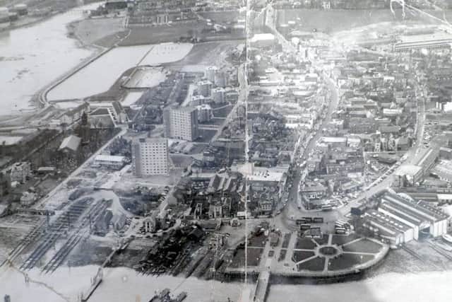 A somewhat damaged view of Gosport, but worth closer inspection.				          Picture: Richard Hulse Collection