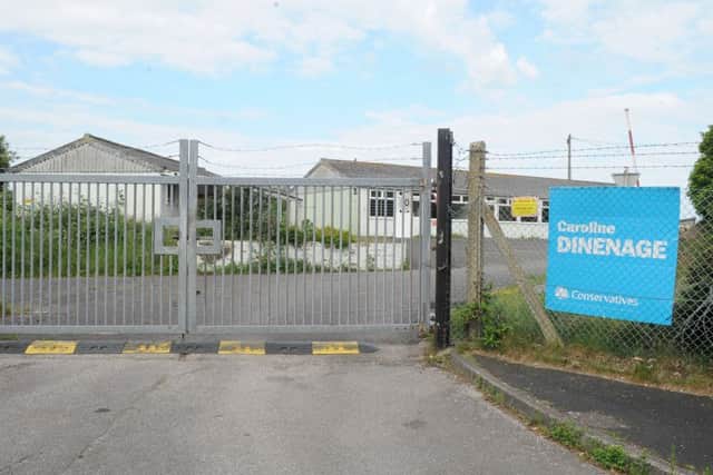 One of the election posters at Browndown