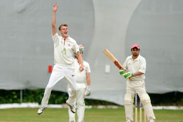 Matt Benfield, left, has been struggling to bowl due to an injury