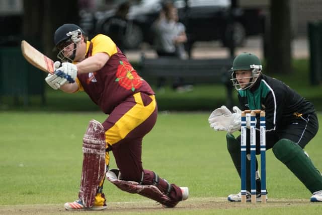 Pete Hopson adds to his total with the white ball. Picture: Keith Woodland