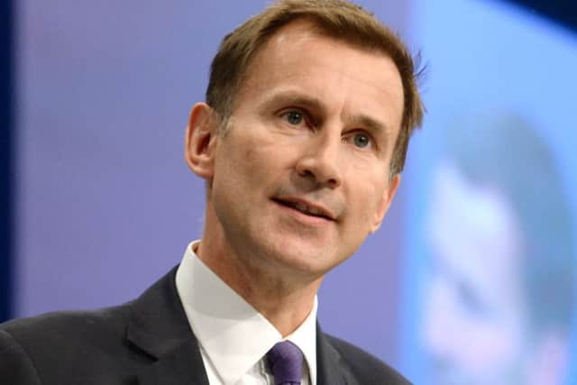 File photo dated 06/10/15 of Health Secretary Jeremy Hunt, who has blasted the NHS over allegations health bosses failed to investigate the unexpected deaths of more than 1,000 people since 2011 as "totally and utterly unacceptable". PRESS ASSOCIATION Photo. Issue date: Thursday December 10, 2015. A leaked investigation found a "failure of leadership" at Southern Health NHS Foundation Trust meant the deaths of mental health and learning-disability patients were not properly examined, according to reports. See PA story COMMONS Deaths. Photo credit should read: Stefan Rousseau/PA Wire PPP-151217-121007001
