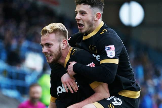 Jack Whatmough and Conor Chaplin. Picture: Joe Pepler