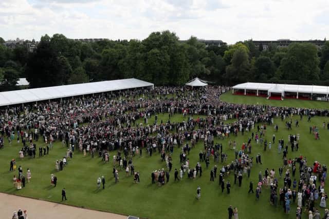 A garden party at Buckingham Palace