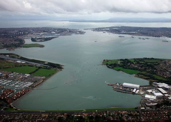 Aerial shot of ex-VT Halmatic site, now called Trafalgar Wharf 
Picture: Camilla Green