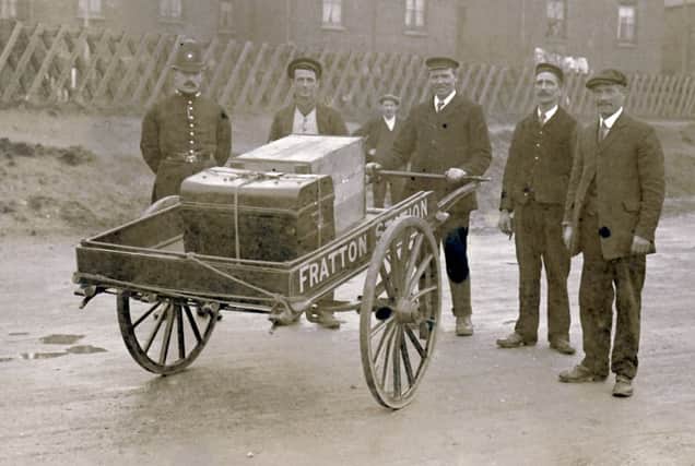 Ballot boxes at Fratton station, 1911. (Robert James collection)
