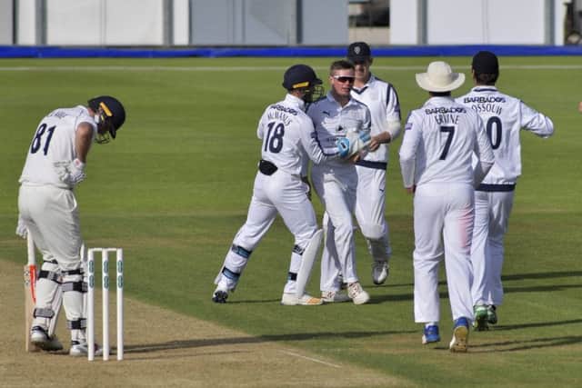 Hampshire celebrate. Picture: Neil Marshall