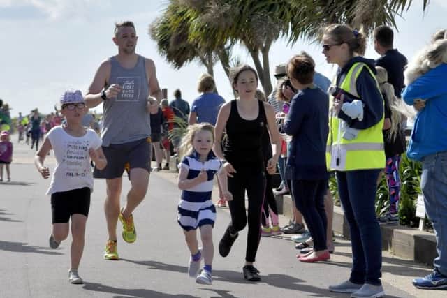 The first junior parkrun event at Stokes Bay proved a big success. Picture: Neil Marshall (170308-22)